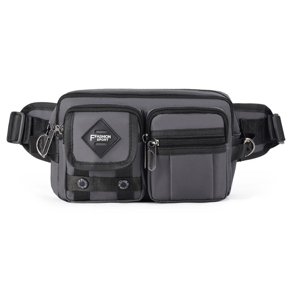 Large Capacity Chest Bag Multi-Compartment Sports Fanny Pack Fashion Men's Waist Bag  Traveling