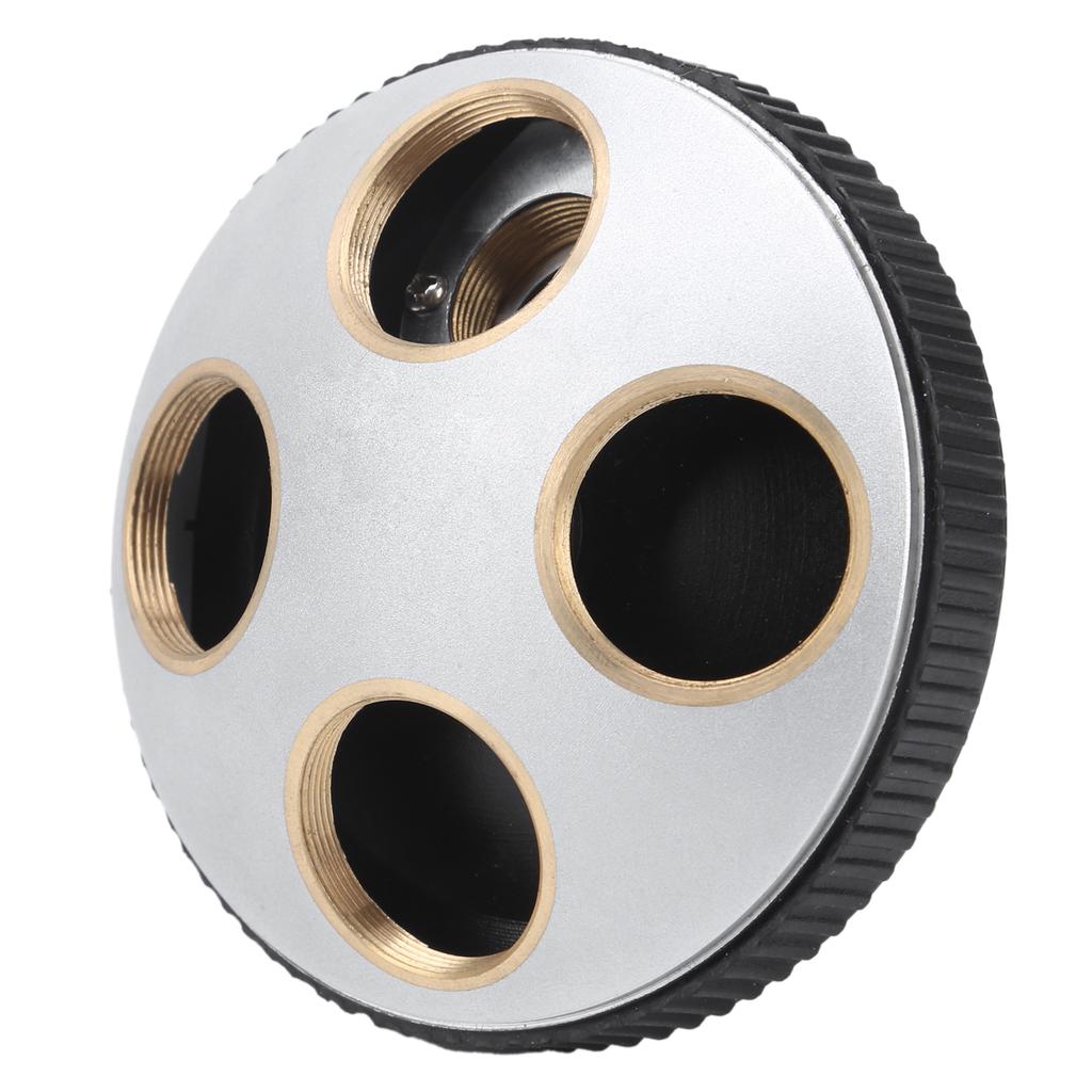 Microscope 4‑Hole Adapter Objective Lens Revolving Nosepiece Converter with RMS Interface