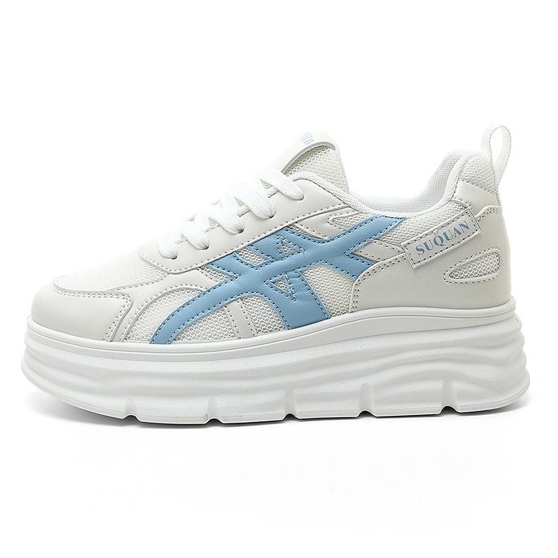 

W3689 thick-soled dad shoes women s 2025 summer new mesh breathable casual shoes small height-increasing versatile shoes 34
