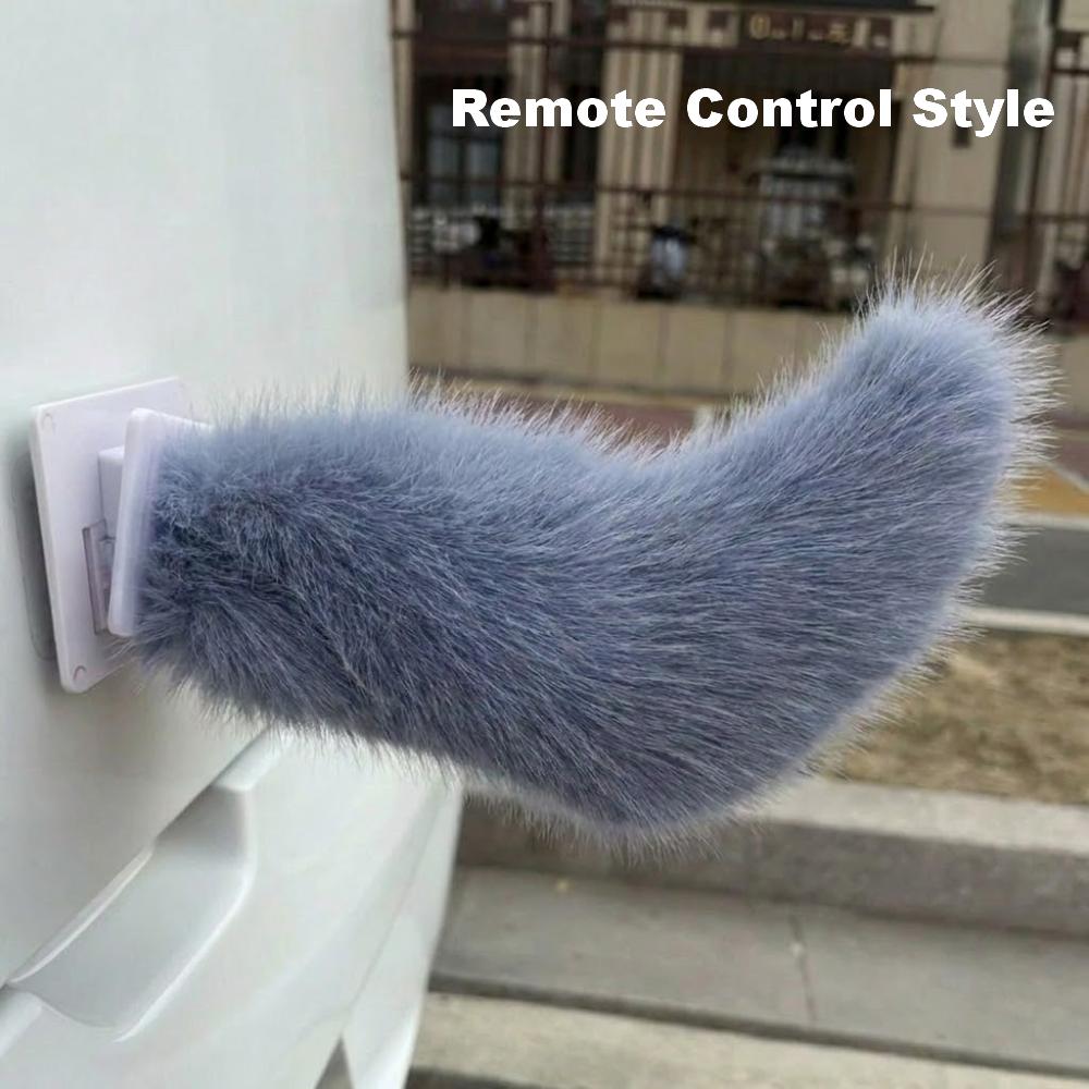 Fluffy Car Wagging Moving Tail Rechargeable Motorcycle Tail Ornament All Vehicles