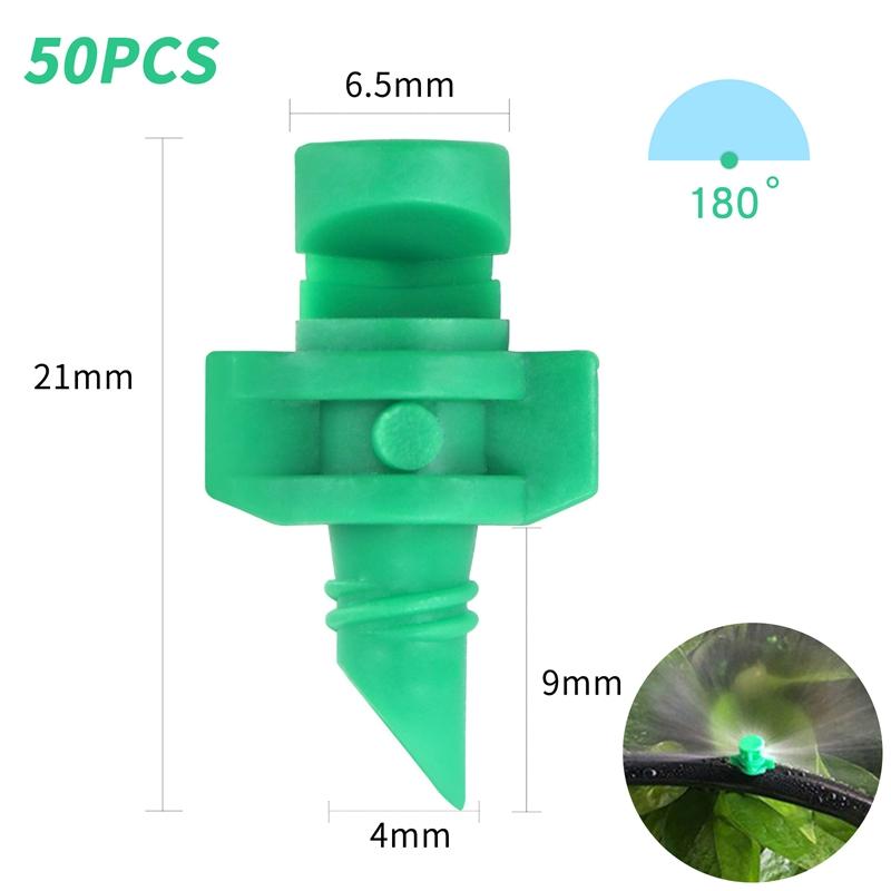 

50 шт. 90/180/360° Угол Простая Рефракционная Насадка-Распылитель Головка Садовая Теплица Цветок Дерево Ирригационная Насадка-Распылитель