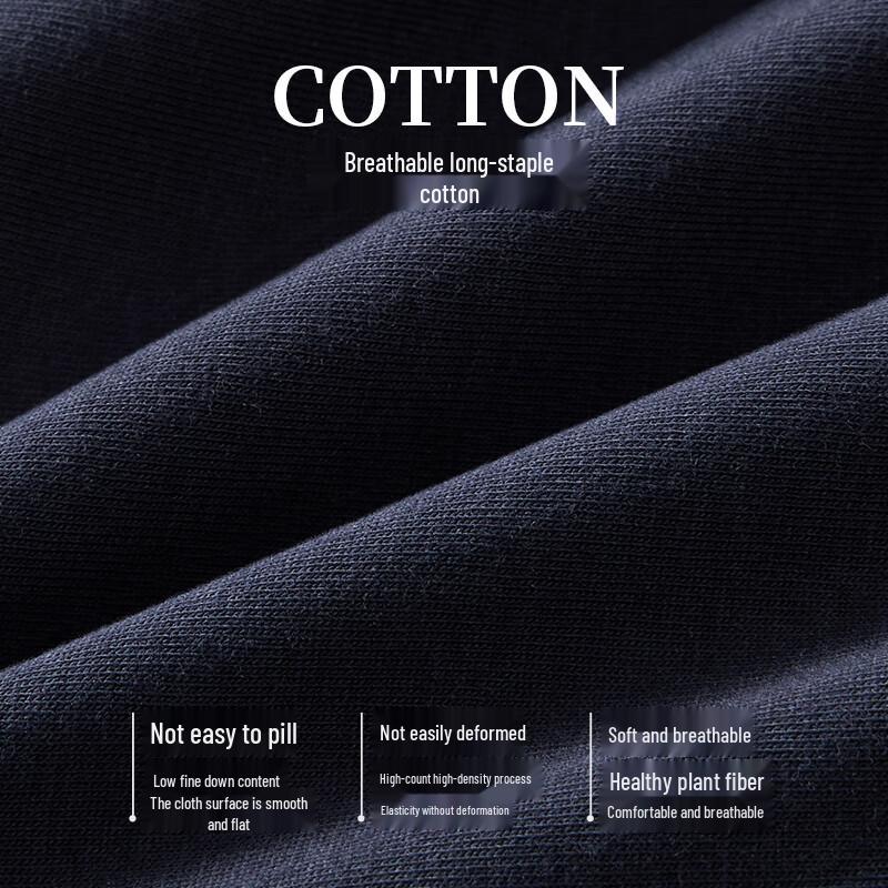 Qipilong Men's Pure Cotton Antibacterial Boxer Briefs 3-Pack