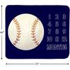 Baby Monthly Milestone Blanket Boy - Newborn Month Blanket Unisex Neutral Personalized Shower Gift Baseball Sports Nursery Decor Photography