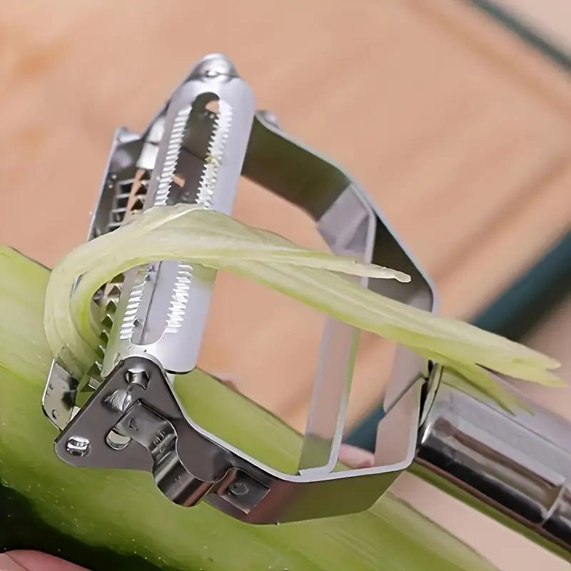 Stainless Steel Multi-Purpose Peeler & Slicer for Veggies & Fruits, Effortless Kitchen Helper, Ideal Holiday Gift.