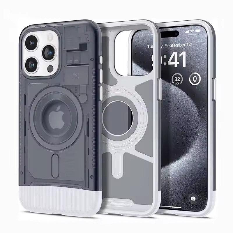 Luxury Classic C1 MagSafe Case for iPhone 16 Pro Max 16 Pro 15 14 13 - Ultra Hybrid Magnetic Protector Cover with Hard Shell Desig