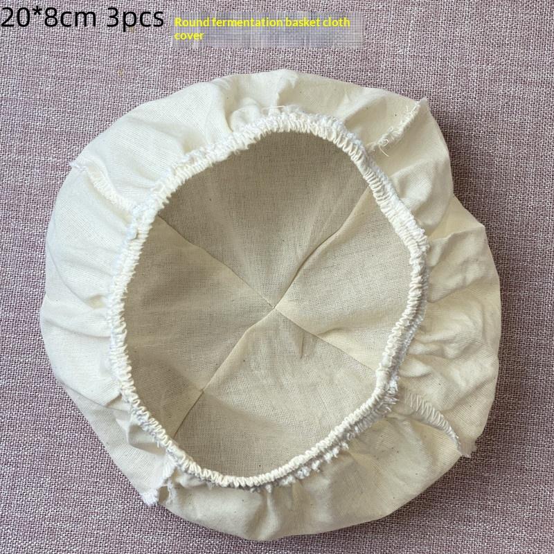 3Pcs Oval/Round Bread Fermentation Basket Cloth Lining Dough Basket Cover Fermentation Cloth For Cake Kitchen Tool