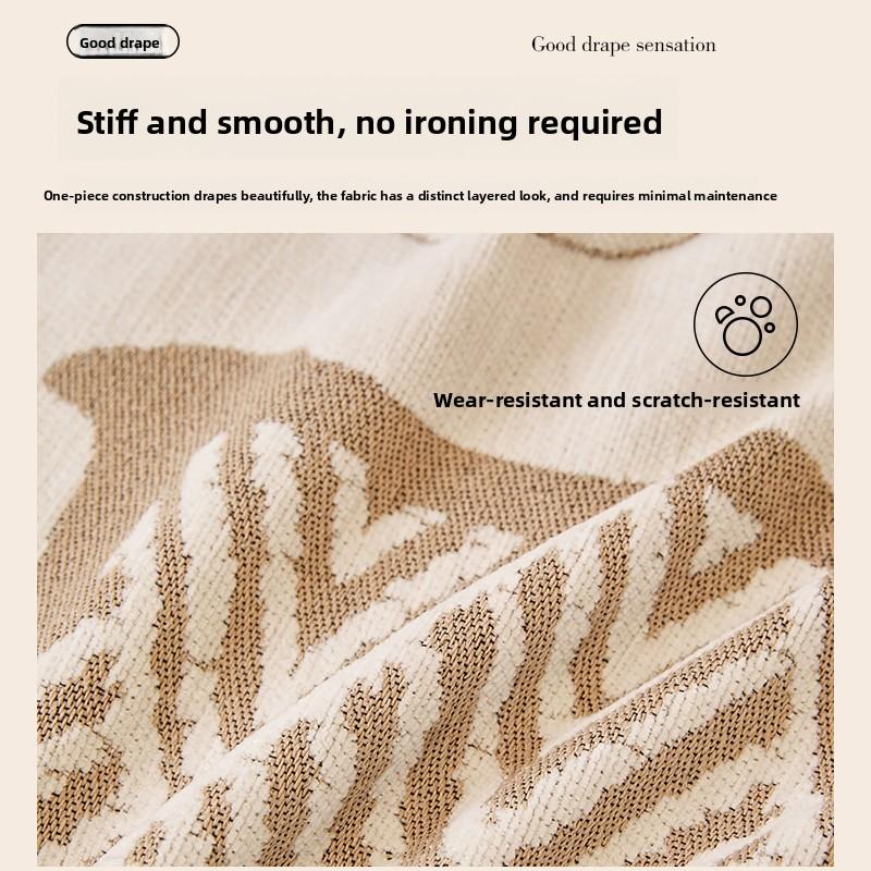 Simple Chenille Sofa Cover Universal In All Seasons Anti-Cat Scratching Sofa Towel A Whole Full Cover Blanket  And Easy To Clean