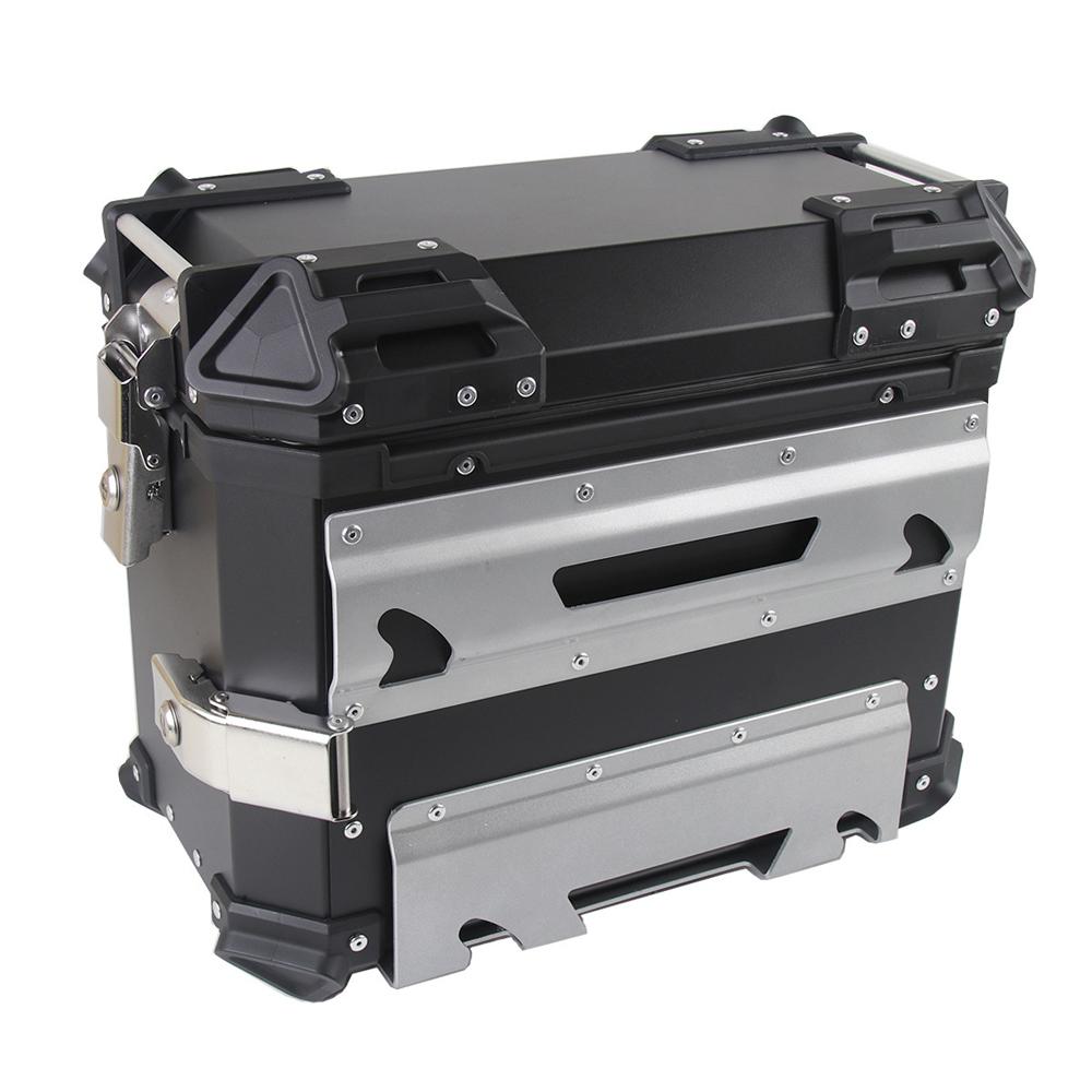 1 Pair 35L Universal Motorcycle Side Storage Box Aluminum Alloy Luggage Case Quick Release