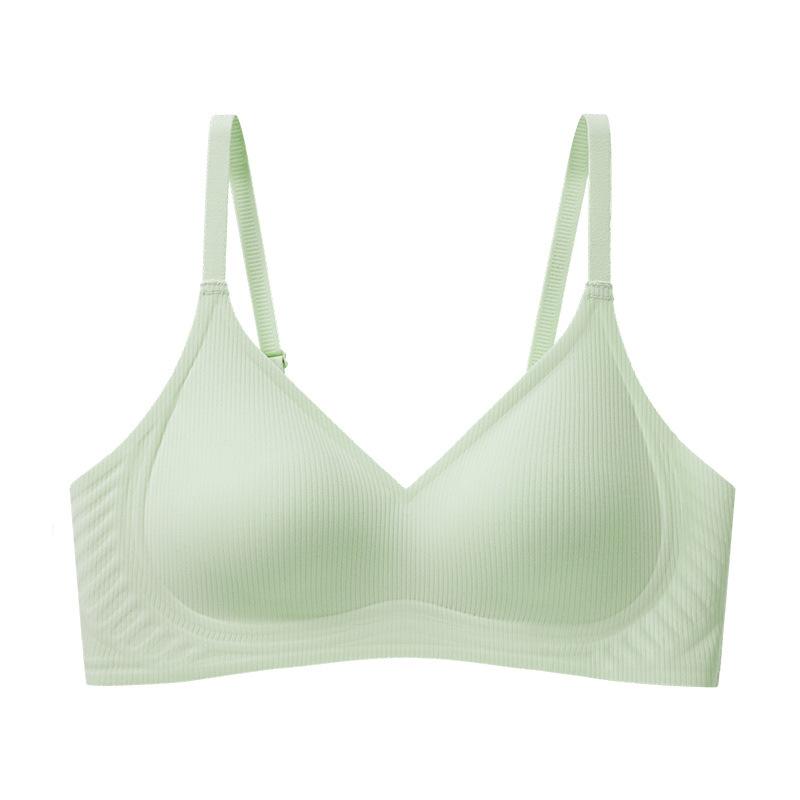 Traceless underwear, thin women's small breasts in summer, not empty cups, soft support, no steel ring bra