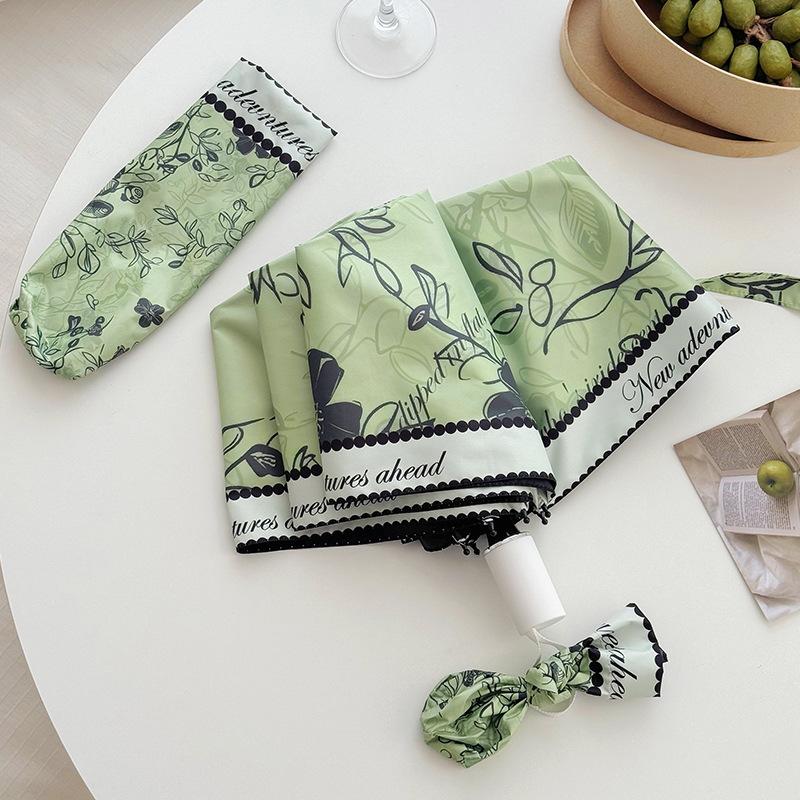 

Зонт защита от УФ лучей Солнечный зонт Парасоль складной зонт Маленький свежий винил масляная живопись Зонт от ветра и дождя