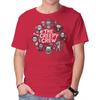 Unisex Crew Neck T-Shirt The Creepy Crew Graphic Short Sleeve Casual Tee