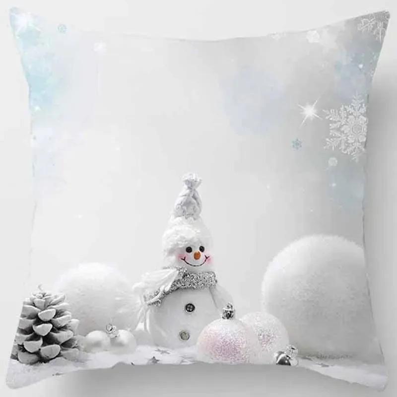 Christmas Themed Pillowcases Car Accessories Office Santa Claus Living Room Sofa Home Pillowcases