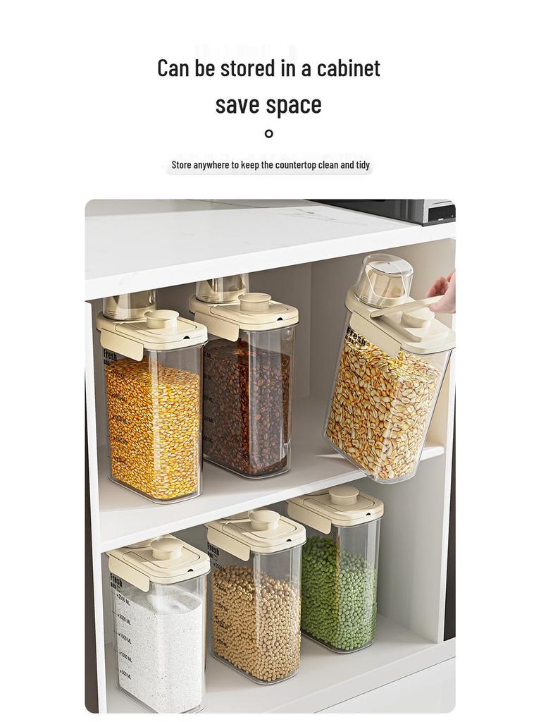 Großer, insektenfester Küchenaufbewahrungsbehälter für Getreide und Mehl