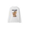 CusTomellow Long Sleeve T shirT whiTe cwTam25482whx