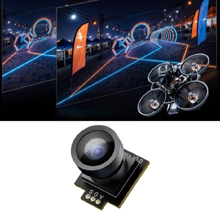 FPV Camera Module with 3 Pin Power Video Layout, 600TVL NTSC Miniture Drones Camera, 173 Degree Wide Angle Lens, for Air 1S Freestyle Builds