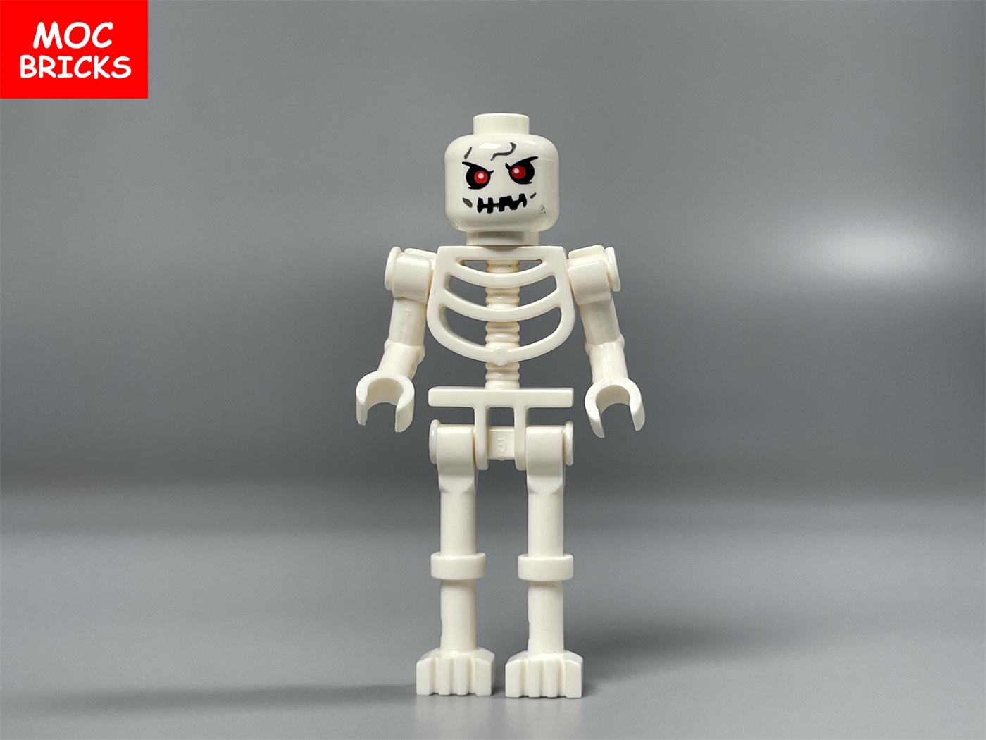 MOC Briques Jambes Longues Squelette Crâne Figure Visage Expression Diable Arbre Monstre Blocs de Construction Jouets Idéal Pour Enfants Cadeaux 5pcs