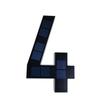 No Wiring Solar Lighted House Numbers Light 6.7IN Solar Digital Doorplate  Porch