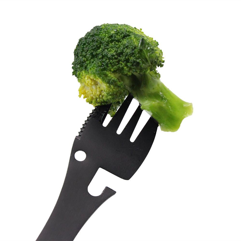 Multifunctional Camping Cookware Spoon Fork Bottle Opener Portable Tool