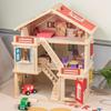 Large Wooden Princess Dollhouse for Girls - Children's Room Pretend Play & Educational Toy