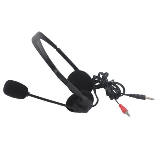 Gürültü Engelleme 3.5mm Kablolu Ağır Mikrofonlu Kulaklık Seti için Bas Stereo PC ile
