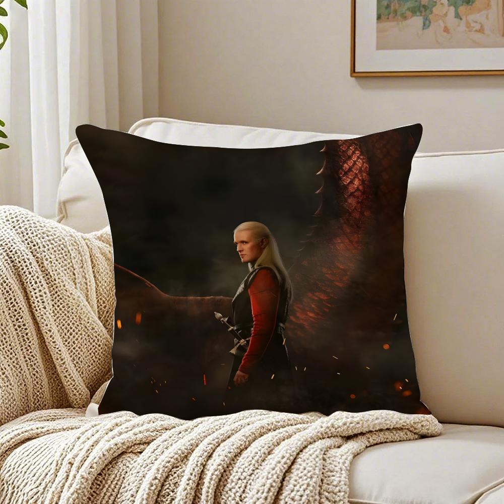 DDaemon Targaryen Pillow Top Fantasy Cushion Cover Pillowcase Antidustmite living Room Sofa Decor Cushion Room