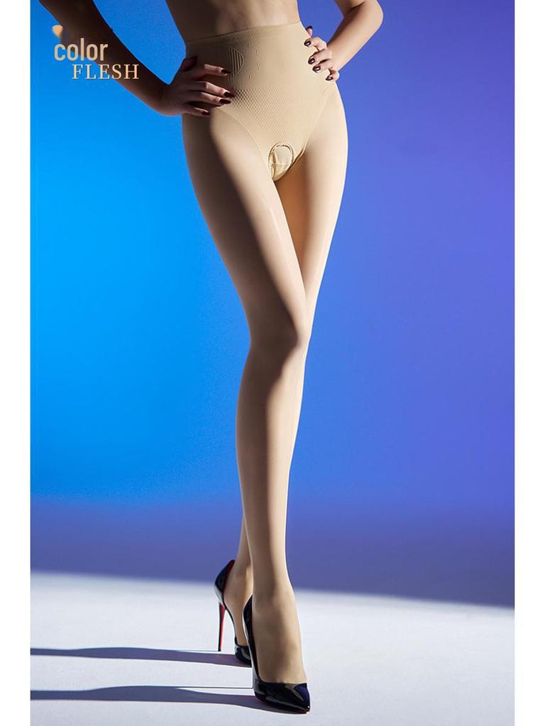 Damskie legginsy wyszczuplające Tall: Przedłużone, bezolejowe, cienkie czarne rajstopy na wiosnę i jesień 2024