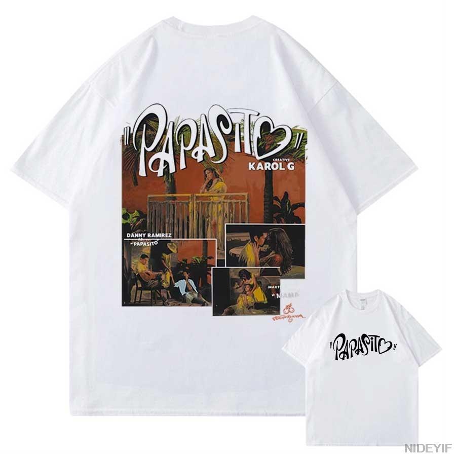 

Karol G Merch Tropicoqueta 2025 T shirt for Unisex Women Hiphop Streetwear Oversized Tops 100 Cotton TShirt KG21 S