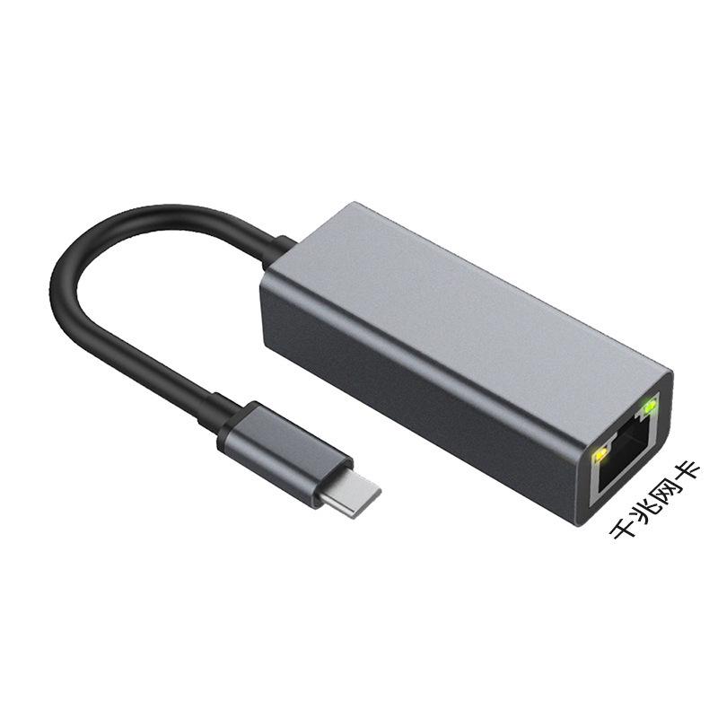 USB3.0 to RJ45 Gigabit Network Adapter - Driver-Free Type-C to Ethernet Converter