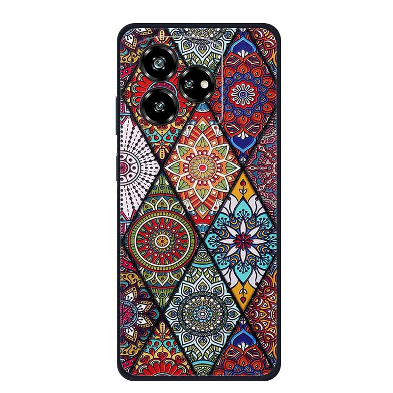 3D Relief Emboss Case For ZTE Axon 60 50 lite Blade A75 A73 4G V60 Design V50 Design 4G Black Silicone Soft Back Cover Case Capa