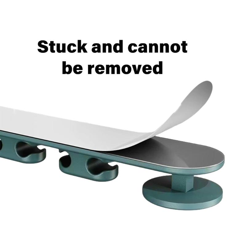 Multipurpose Adhesive Cable Management Clip For Under Desk Charging Station Durable Construction Wire Storage Clip