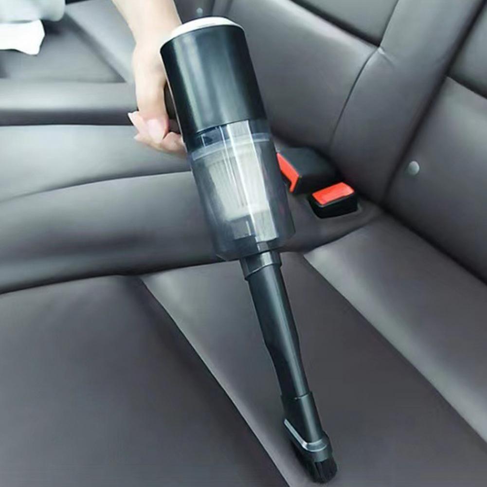 Aspirator portabil pentru mașină Aspirator portabil fără fir pentru mașină cu lumină LED, aspirație puternică, reîncărcabil pentru mașini