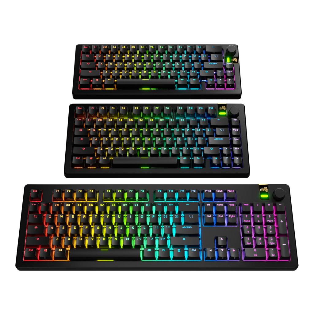Glorious GPBT Backlit Keycaps Black - US - Retail GLO-KB-ACC-KC-GPBT-LIT-BLK-US KB0871