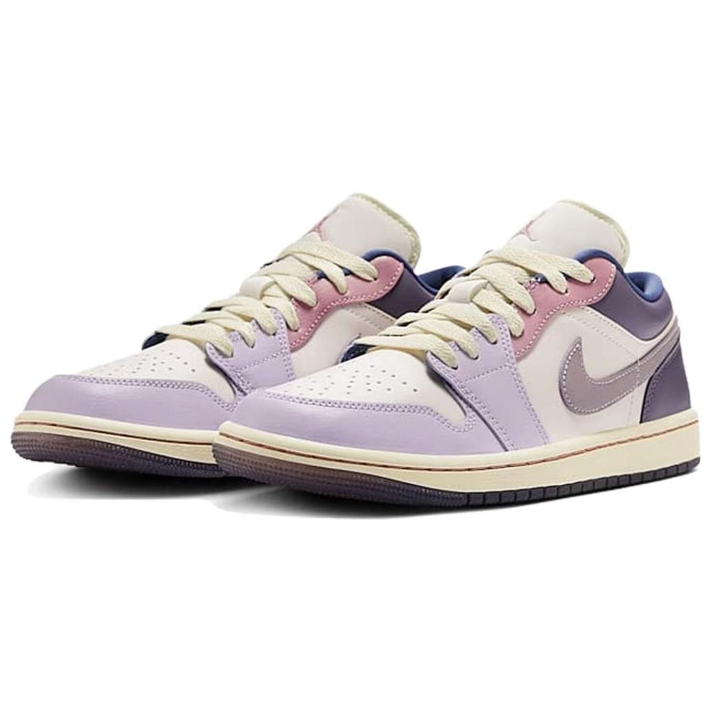 Air Jordan 1 Low Pasztell Szilva Női Sneakerek Lila Világos-Lágy-Rózsaszín Szilva-Köd DZ2768-651