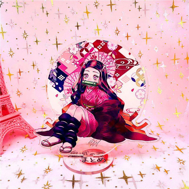 Exquisite Demon Slayer Kimetsu No Yaiba Kamado Nezuko Acrylic Figure With Smooth Edges