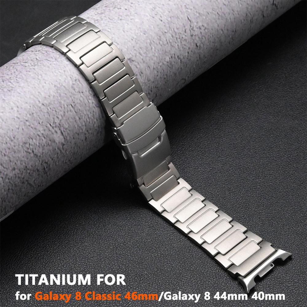 Titanium Wrist Band for Samsung Galaxy Watch 8 Classic 46mm 8 44mm 40mm Luxury Business Strap for Samsung Galaxy Ultra 47mm