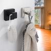 Clothes Polished Coat Self Adhesive Wall-Mounted Kitchen Holder Stainless Steel Hat Square Towel Hanger Accessory