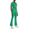 adidas Originals Slim Fit Schlaghose Damen Hosen Grün JG8046