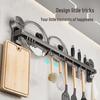 Wall-Mounted Kitchen Utensil & Pot Lid Storage Rack