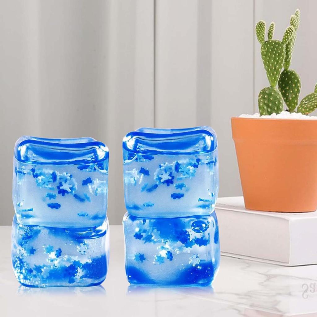 Cube Ice Maltose Pinching Music Snowflake Pinching Slow Rebound Stress Relieving Tool Photography Props Wedding Ornaments