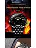 Aili Feida Men's Quartz Watch: Transparent Back, Luminous Dial, Popular On Douyin.