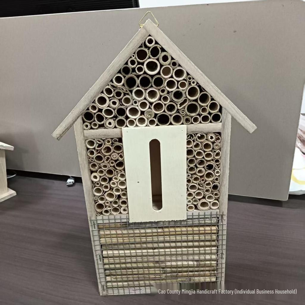 Multifunctional Wooden Insect Hotel for Garden Butterflies & Bees