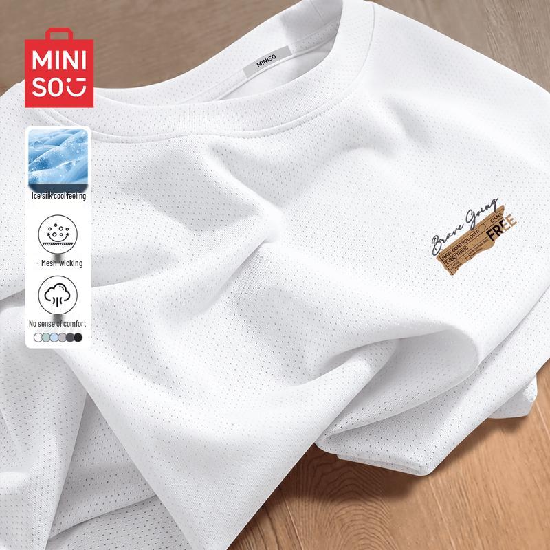MINISO Men s Quick-Dry Ice Silk T-Shirt XL