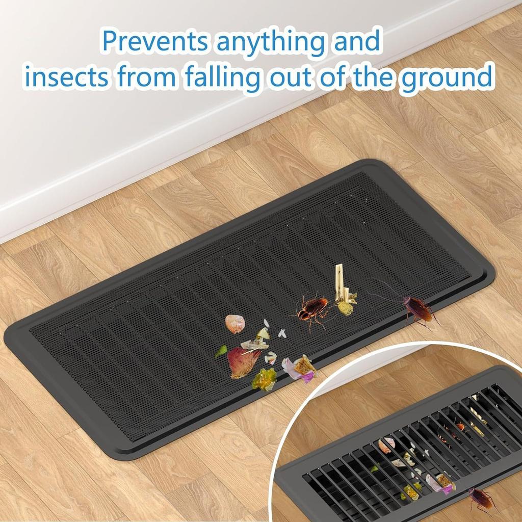 4x Decor Grate Home Decor Walkable Vent Cover Grill for Floor Floor Vent Cover for Bathroom Wall Indoor