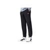 Li Ning Badminton Series Logo Sports Comfortable Fleece Cuffed Casual Pants Men Bottoms Black AKLUE51-1