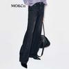 MO&Co. Women's Patchwork Wide-Leg Jeans
