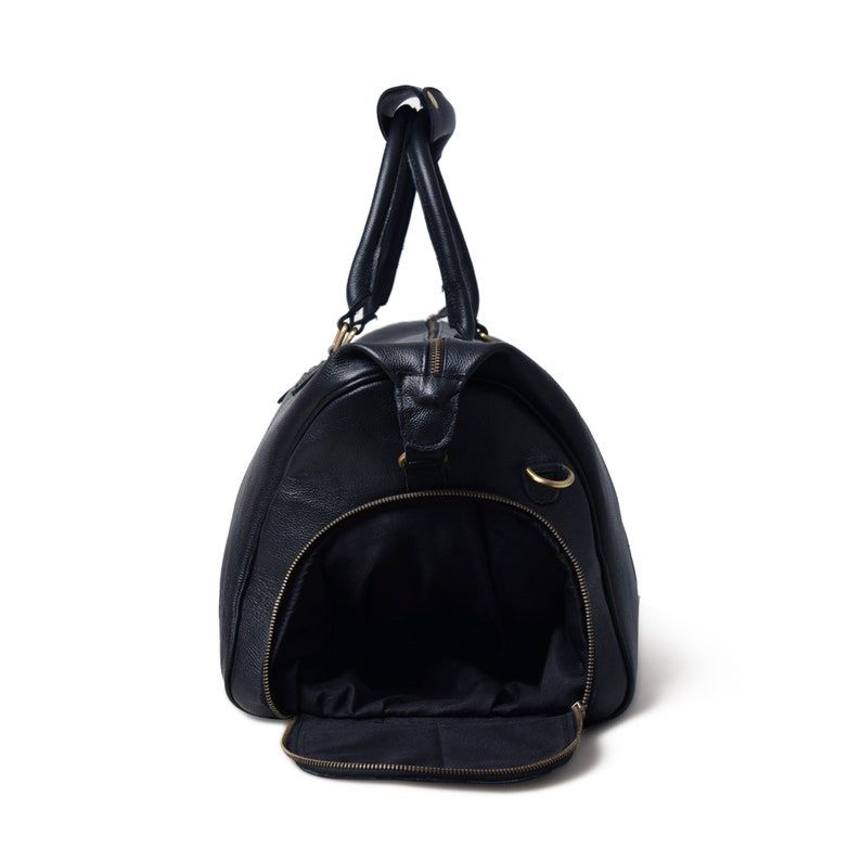 Leather Duffel Bag|Handmade Leather Bag|Leather Travel Bag for Men|Valentines Gift for Husband|Leather Weekender Bag, Holdall