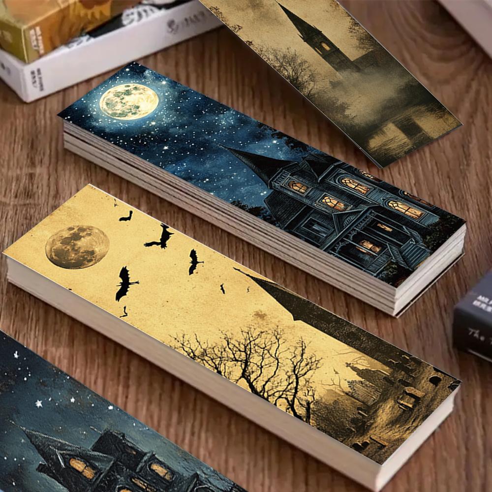 32pcs, Retro Halloween Bookmarks, Back To School Season, Christmas, Teacher's Day, Suitable for Readers and Birthday Gifts.