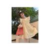 Pink Small Fly-sleeved Dress for Women's Summer New Milk Wear with Sweet First Love Small Doll Skirt