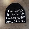 Letter Fashion Knit Cap For Unisex Winter Warmth And Windproof Sun Protection