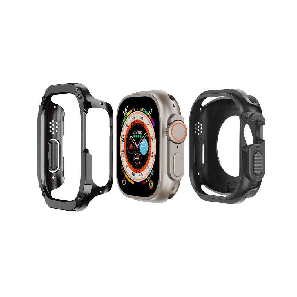 Protective Case for Apple Watch Ultra Cover 49mm 40mm 41mm 44mm 45mm 42mm 38mm Anti-fall Shell iWatch Series 9 8 7 6 5 4 SE 3 2